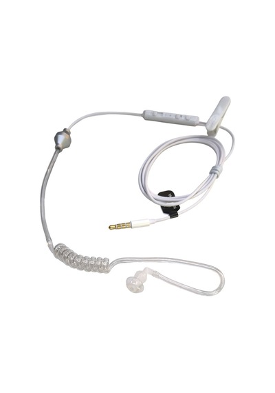 Mikrofonlu 3.5mm 4 Boğum Sipiral Mono Koruma Kulaklığı "kablolu Kulaklık"