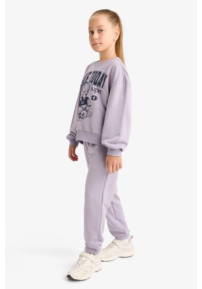 Defacto Kız Çocuk 2li Takım Baskılı Sweatshirt Eşofman Altı E6416a825aupr314 Mor Defacto Kız Çocuk 2li Takım Baskılı Sweatshirt Eşofman Altı E6416a825aupr314 Mor