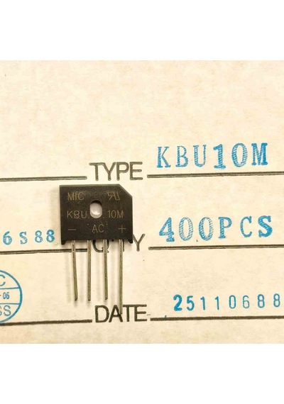 Kbu10m Mıc 10a 1000v Tarak Tipi Köprü Diyot 7 Adet