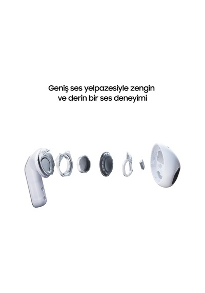 Samsung Uyumlu Galaxy Buds4, Beyaz, Metal Gövde, 1 Yollu Hoparlör, Ultra