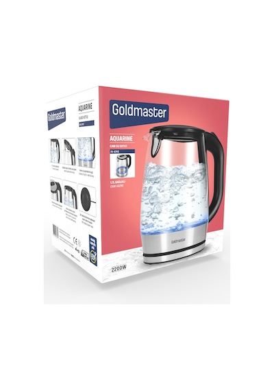 Goldmaster Aquarıne 1.7 Lt Işıklı Cam Kettle Su Isıtıcı
