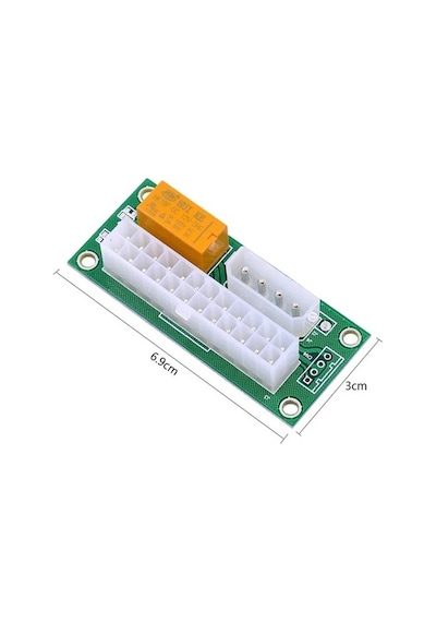 Atx Dual Psu Fan Çoklayıcı Kablosu 24 Pin 4326A Soğutucu Adaptör