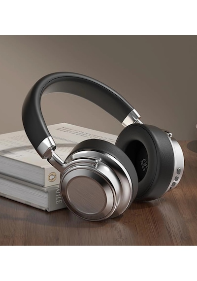 Metal Kulak Üstü Kablosuz Bluetooth Kulaklık Hybrid Anc Type-c Hızlı Şarj Bluetooth 6.0