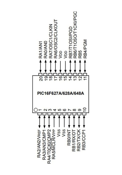 Pıc16F628A Smd Soıc-18 8-Bit 20Mhz Mikrodenetleyici