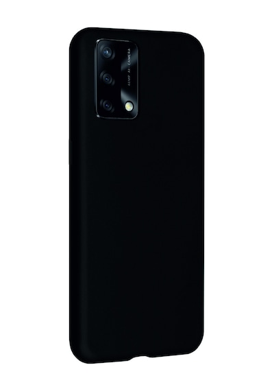 Oppo A74 Kılıf Kamera Korumalı Silikon Rubber Arka Kapak Siyah