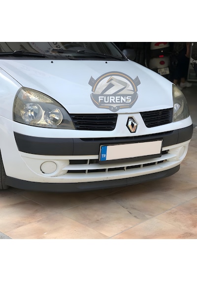Renault Clio 2 Symbol Hb Sedan 1998-2008 Uyumlu H Lip Esnek Ön Lip 2 Parça Karlık Ön Ek Tampon Altı Dil