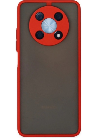 Huawei Nova Y90 Kılıf Montreal Silikon Kapak - Kırmızı Düz Renkli