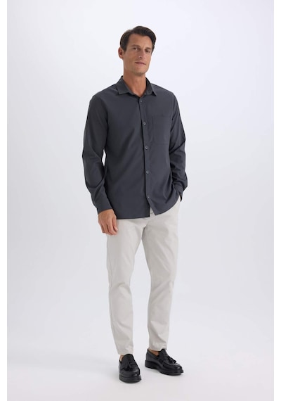 DeFacto %100 Pamuk Yazlık Jogger Chino Pantolon Beli Bağcıklı Cepli Düz Paça Z9933AZ25SPGR94