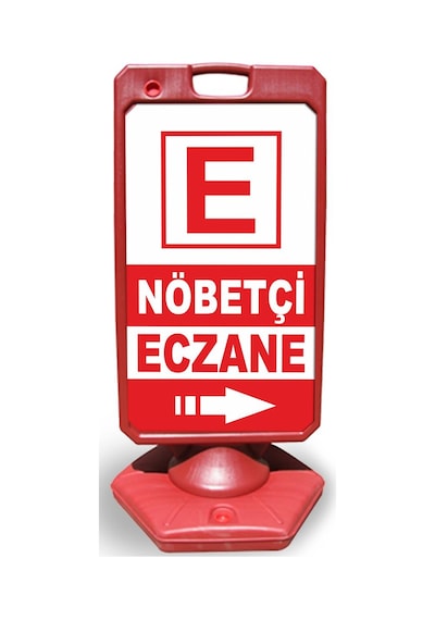 Nöbetçi  Eczane  Reklam ve Yönlendirme Uyari Dubasi A Tabela Kırm