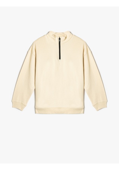 Koton Eşofman Takımı Sweatshirt Ve Şort Set Bej 4skb10080tk Ekru
