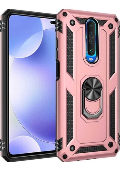 Xiaomi Redmi K30 Kılıf Zore Vega Kapak Rose Gold