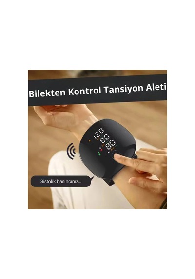 Dijital Türkçe Konuşan Bilekten Tam Otomatik Ölçme Aleti Renkli Akıllı Lcd Sesli Uyarı