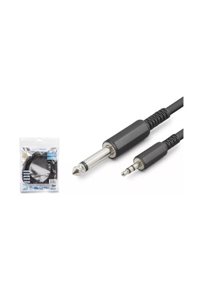 Hadron Hdx1077 6.5mm To 3.5mm Kablo Enstrüman Gitar 3m Siyah