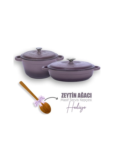Lava Döküm 2x New Heritage Serisi Döküm Demir Tencere Tava Seti 001