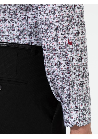Cacharel Kırmızı Slim Fit Uzun Kollu Gömlek