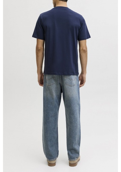 Jack & Jones Erkek T Shirt 12288113 Lacivert Lacivert