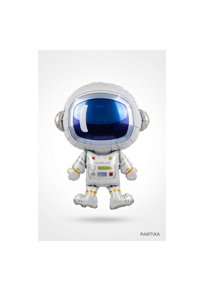 Astronot Folyo Balon 60x80 Cm Uzay Temalı Çocuk Doğum Günü Parti Süsü Çok Renkli