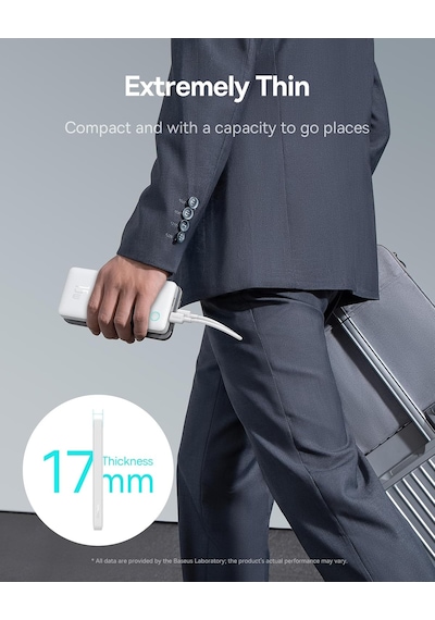 Baseus Airpow Lite Power 10.000 mAh 15W Powerbank Beyaz