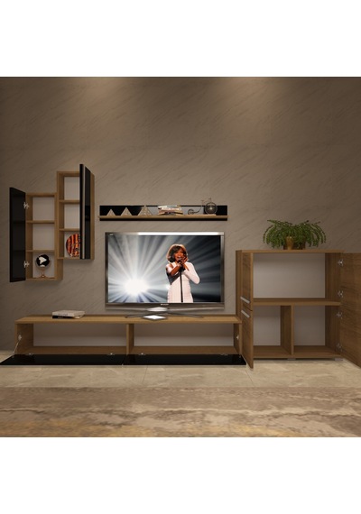 Decoraktiv Eko 6 Mdf Std Tv Ünitesi Tv Sehpası Pera - Siyah