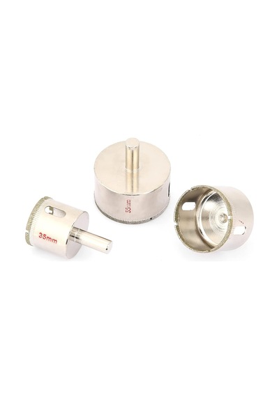 Delik Matkap Ucu, Porselen Mermer Cam Granit Karo 35mm 45mm 55mm Için Elmas Delik Testere Matkap Çekirdek Bit, Delik T