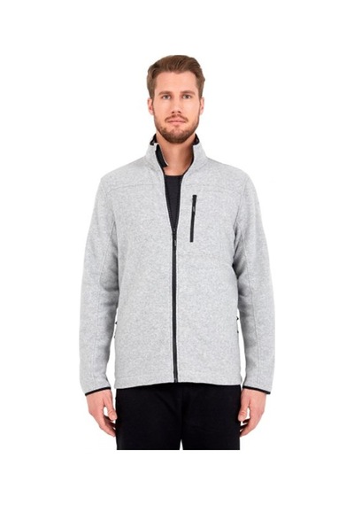 BLACKSPADE Önden Fermuarlı Polar Mont Gri L