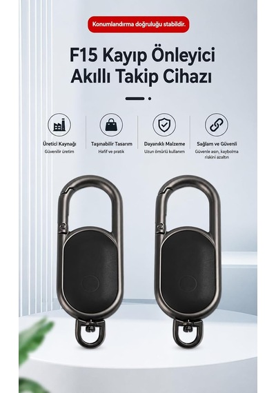 Lexroo Denshi Lucky Tag F15 Aple Bul Uyumlu Akıllı , Anahtar Bulucu Standart