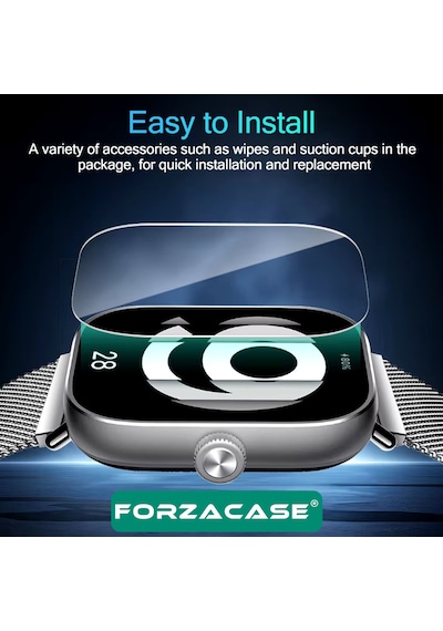 Forzacase Xiaomi Redmi Watch 5 Lite İle Uyumlu Temperli Kırılmaz Cam Ekran Koruyucu - Fc861 Şeffaf