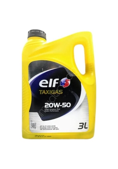 Elf Taxigas 20W-50 Üstün Performans Motor Yağı 3 L
