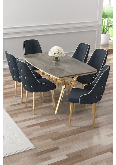 Canisa Asel Serisi 90x160 Lak Panel Antrasit İroni Gold Kaplama Ayaklı Masa Takımı Ve 6 Antrasit Sandalye Antrasit İroni Masa Antrasit Sandalye Ayaklar Gold Canisa Asel Serisi 90x160 Lak Panel Antrasit İroni Gold Kaplama Ayaklı Masa Takımı Ve 6 Antrasit Sandalye Antrasit İroni Masa Antrasit Sandalye Ayaklar Gold