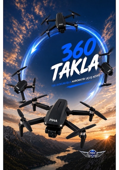 E100 Fırçasız Motor Hd 720p Çift Kameralı 2batarya&25dakika Uçuş Taşıma Çantalı Drone
