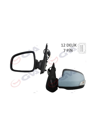 Dış Dikiz Aynası Sol Symbol-sandero 13 Elektrikli Isıtmalı Sinyalli Astarlı Konveks 7 Fiş Vm-6129ehpl