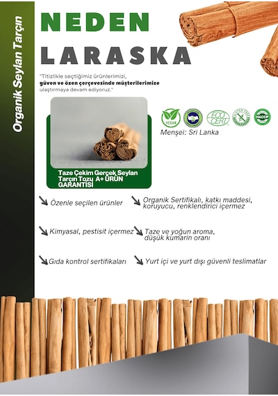 Organik Seylan Tarçın Toz 75g- Organik Seylon Tarçın Toz 75g - Organic Ceylon Cinnamın Powder 75g