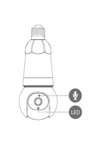 Imou IPC-S6DP-3M0WEB 3 MP Bulb Cam Kablosuz Ampul Kamera