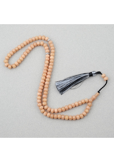 Kehribar 99luk Tekerlek Kesim 9x6.5mm Namaz Tesbihi