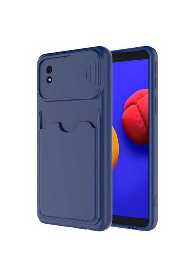 Samsung Uyumlu Galaxy A01 Core Kılıf Zore Kartix Kapak Lacivert
