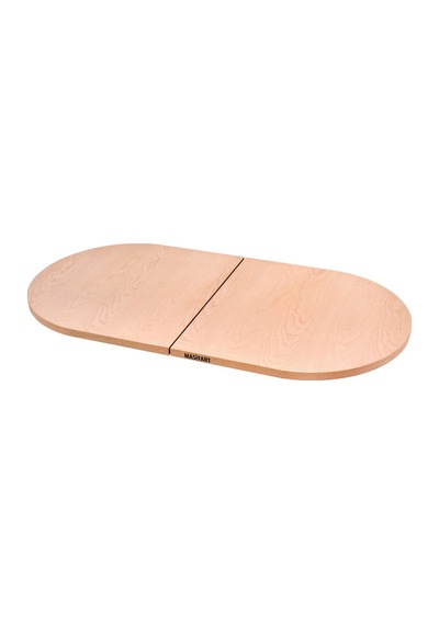 Masifart Serpens 160 Lık Açılır Oval Tabla Cilasız Ham Ahşap