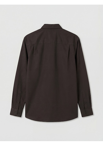 Lcwaıkıkı Classic Kahverengi Regular Fit Oxford Erkek Gömlek