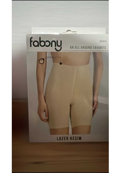 Fabony Lazer Kesim Slikonlu Şort Korse İz Yapmaz Görünmez Şık Tasarım 2060 Bej