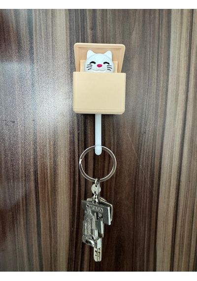 Sevimli Kedi Anahtar  Askısı