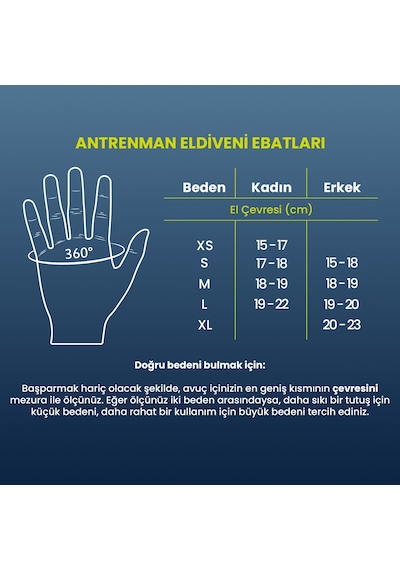 Vapor Ftg Unisex Mavi Fitness Eldiveni N.101.0676.432