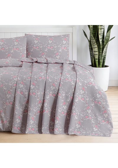 Aryıldız Home Lavia Tek Kişilik %100 Pamuk Pike 150x220 Cm Renkli