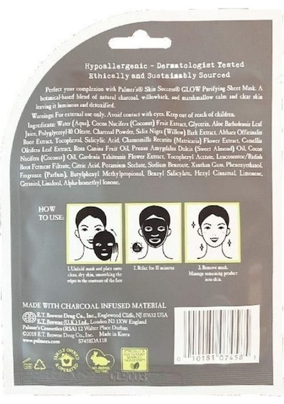 Palmer's Skin Success Glow Purifying Sheet Mask Maske 18 ML