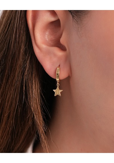 Debora Jewelry 14 Ayar Altın Yıldız Küpe