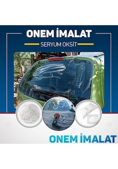Seryum Oksit Cam Çizik Giderici Cam Kireç Temizleyici 25 G