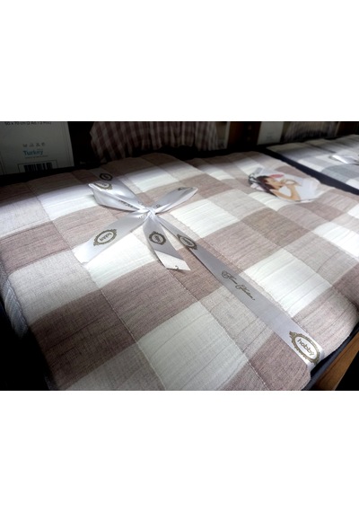 Hobby Home Collection Çift Kişilik Müslin Yatak Örtüsü Takımı 240 X 260 Cm Yastık Kılıfı 2 Adet 50 X 70 Cm Bej