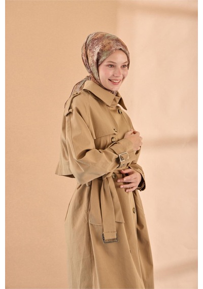 Silk Home Soft Eşarp 73095-02 Kahverengi, Sisli Yeşil, Sütlü Kahve, Nescafe