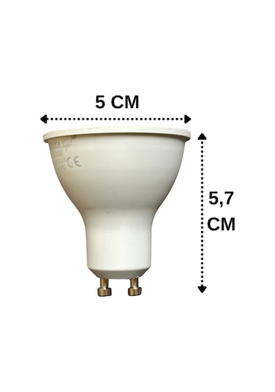 1 Adet Osaka 9w 70w Beyaz Işık 6500k Gu10 Duylu Led Çanak Ampul