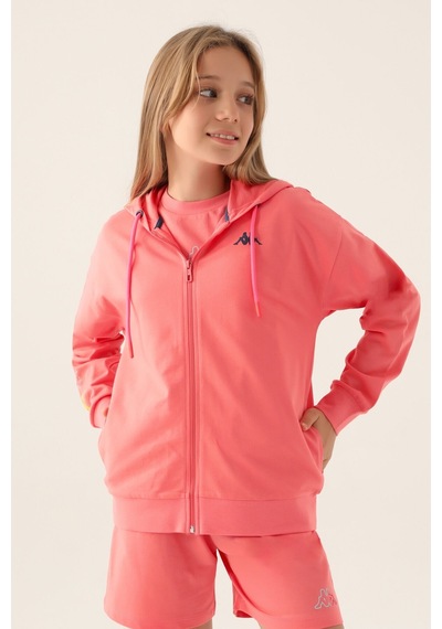 Kappa Wear Neon Pembe Kız Çocuk Sweatshirt 5274-43481 Pembe