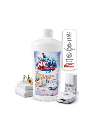 Mr.cin Robot Süpürge Deterjanı Karçiçeği Kokulu 1 Litre Tekli