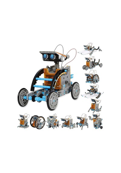 13'ü 1 Arada Güneş Enerjili Robot Oyuncağı, 8-13 Yaş Çocuklar İçin Dıy Stem Yapı Kiti Solar Energy
